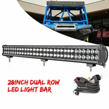 28Inch LED Work Driving Light Bar Spot Flood Combo Offroad Truck 4X4 4WD VS 30"
