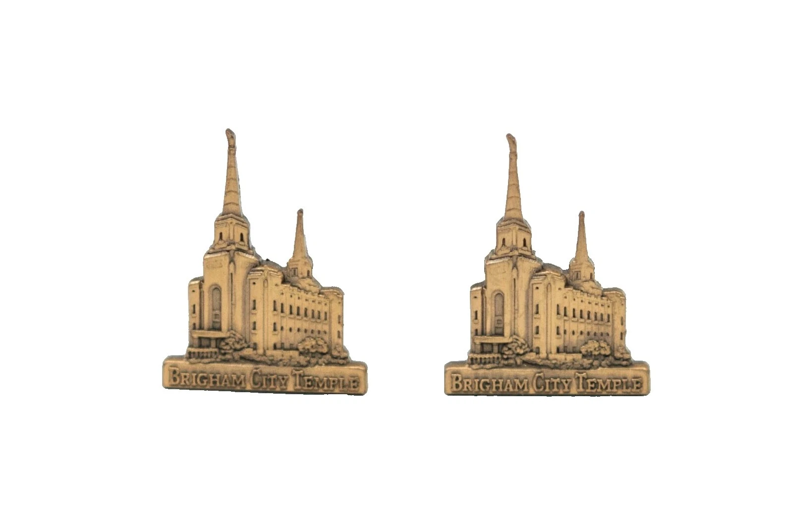 Gemelos religioso de latón para hombres