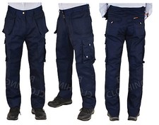 Men's Quality Tuff-Stuff Workwear Kneepad Work Trousers/Combat 30-44 Leg 30,32.5