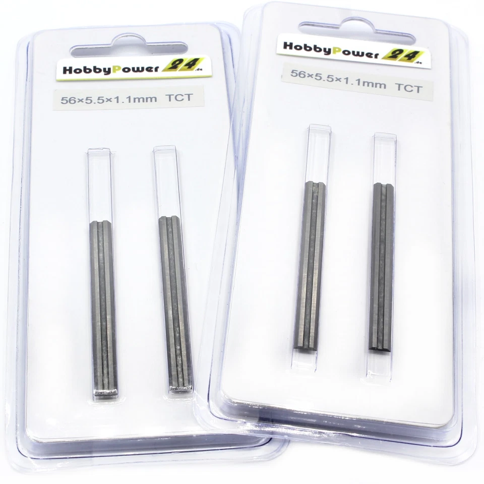 4 Pièces Lame De Rabot HM 56Mm Pour Adler BH 556, Hoffmann BH 556, Wegoma AP98 - Photo 1/4