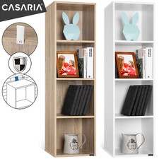 Bücherregal Standregal Aktenregal 4 Fächer 106x30x30cm Bücher Ordner Regal Holz