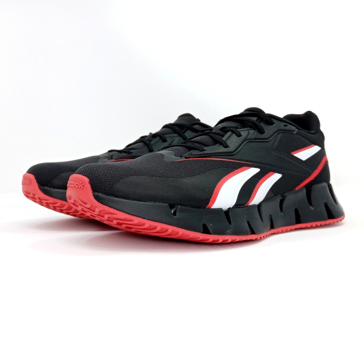 Size 11.5 - Reebok Zig Dynamica 4 Black Vector Red for sale online