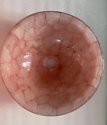12'' Rose Quartz Stones Sink / Quartz Wash Basin handmade Décor