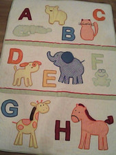 27 x 40 Baby Quilt ABC Animals