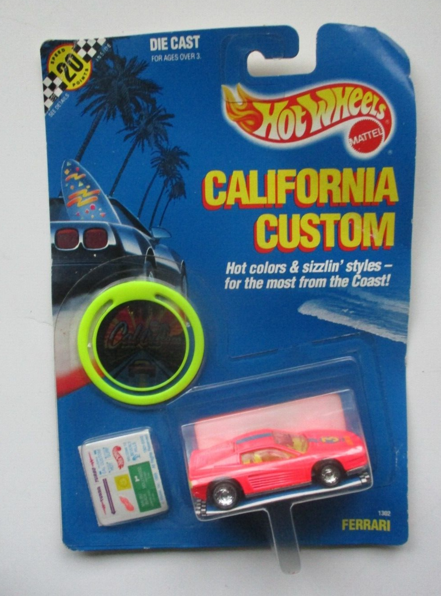 ホットウィール、フェラーリ テスタロッサ （Revealers、ピンク） Vintage 1986 Hot Wheels Ferrari Testarossa Light Pink Color