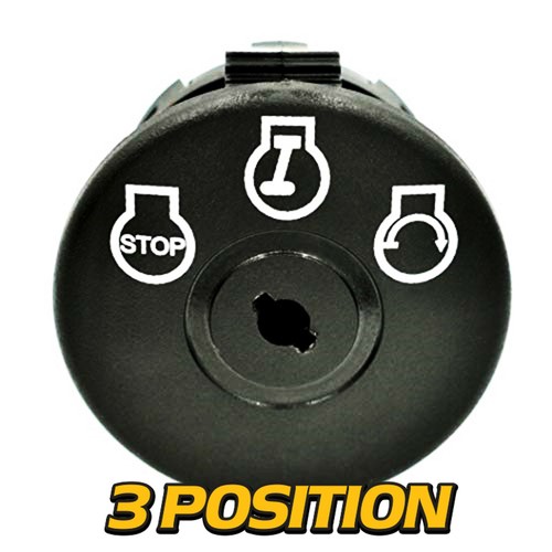 3 Pos. Ignition Key Switch fits Ariens Edge 34 42 52 Zoom 1334 w/Umbrella Key - Picture 7 of 10