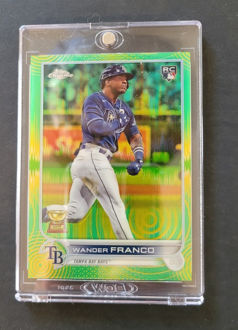 Wander Franco 2022 Topps Chrome Sonic Green Yellow Pulse Refractor Rookie 65/99