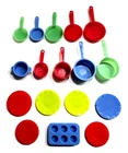 Vintage 1960's Barbie CLONE Multicolor Pots/Pans 17 Pieces Rare Incomplete Sets