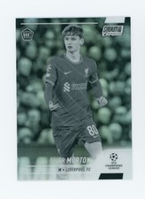 2021-22 Tyler Morton Topps Stadium Club Chrome Black & White Rookie Card 63/299. rookie card picture