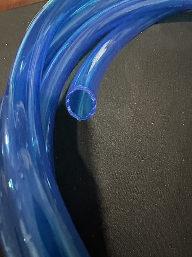 1/2” I.D X 5/8” OD Blue Translucent  Flexible Non Toxic, BPA Free Vinyl Tubing. - Picture 2 of 2