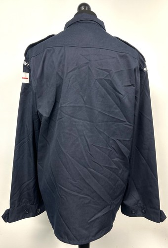 British Military Issue Royal Navy Blue PCS FR Operational Shirt, 170/90 - Picture 5 of 6