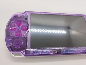 Sony PSP-3000 Playstation Portable Console Clear Purple Shell Custom [w/+40Game]