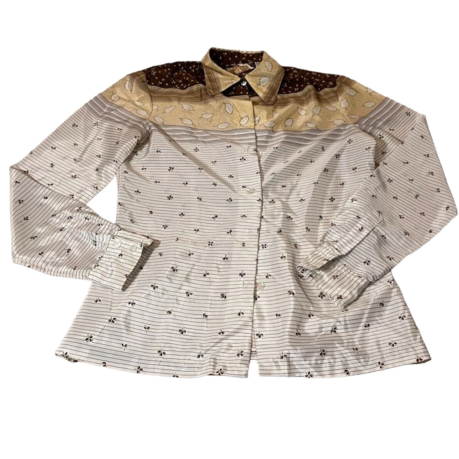 Balada Multicor Blusas Vintage para mulheres