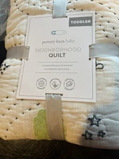 Pottery Barn Kids Neighborhood toddler Quilt New with tags