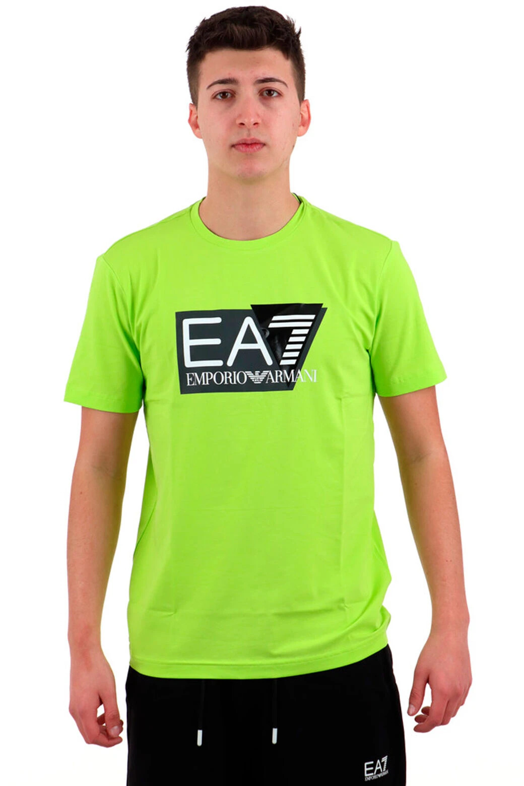 EMPORIO ARMANI EA7 3DPT62 PJ03Z MENS 1873 LIME HALF SLEEVE T-SHIRT 11090₽