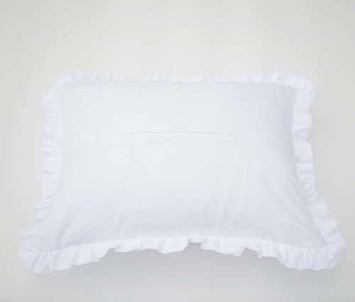 Cotton Cushion Covers Crisp White with Ruffles/Frills OR Lace Trims - made UK - Picture 17 of 24
