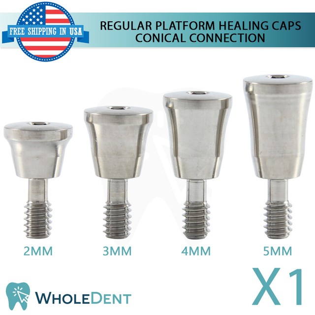 RP Conical Connection Healing Caps Titanium Dental Implant Abutment Ø4