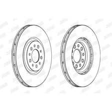 JURID Bremsscheiben vorne belüftet Ø330 mm für Jeep Cherokee KL Alfa Romeo 159