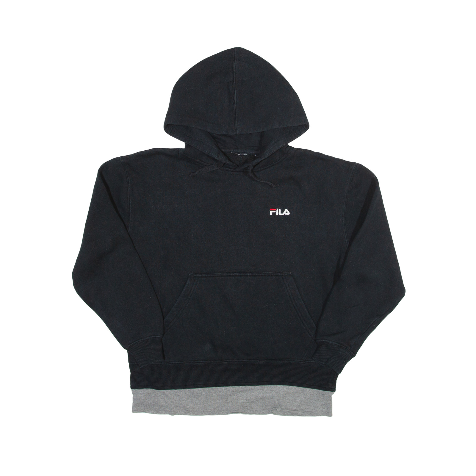 FILA Felpa con Cappuccio Nero Pullover Ragazzo M