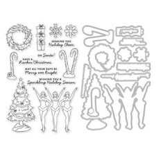 Hero Arts HA  RT "SPARKLING HOLIDAY STAGE" Stamps OR Stamps  Dies Bundle 2024
