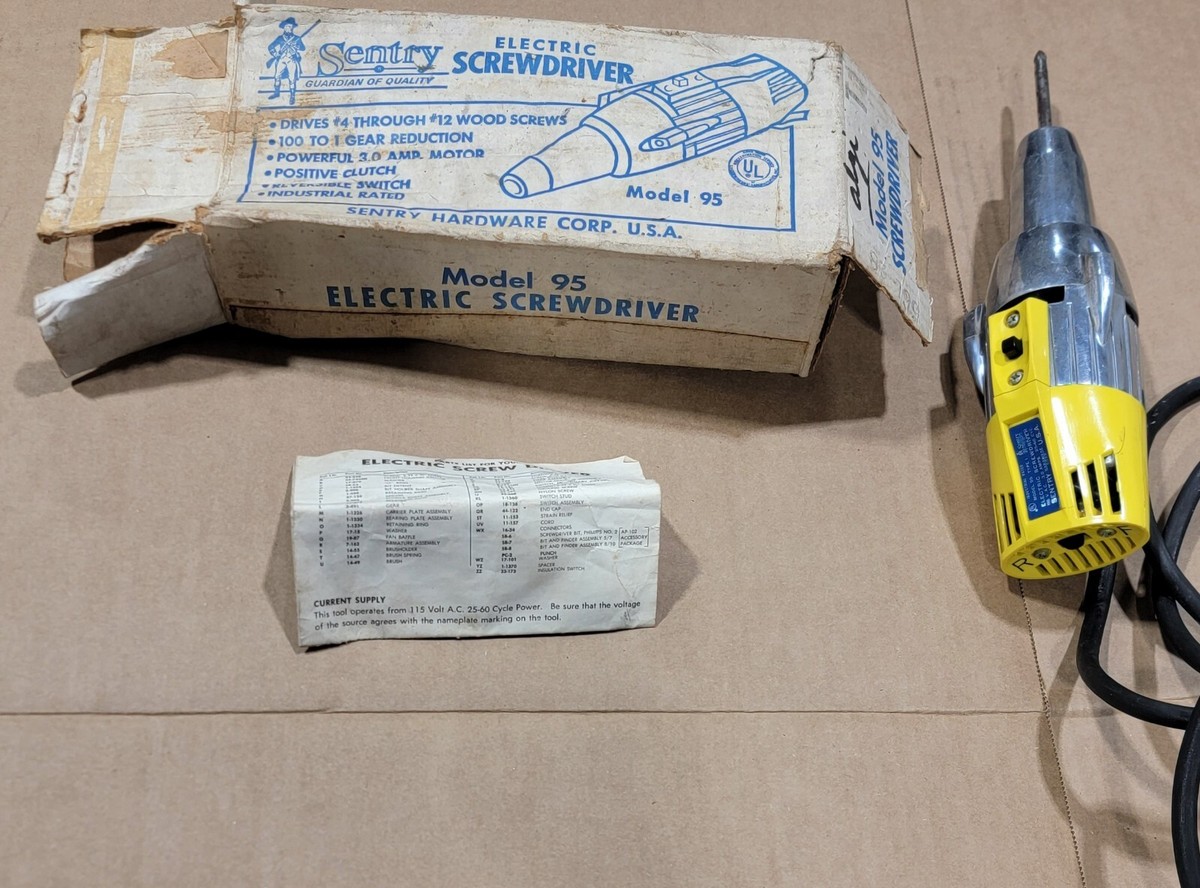 Sentry Model 95 Electric Screwdriver Hex Reversible 3 amp