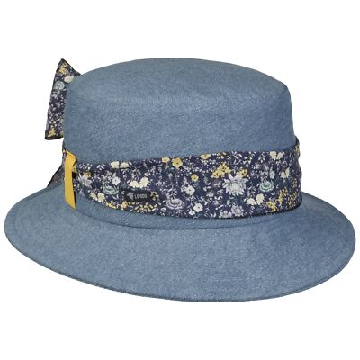 LIPODO Jovana Denim Stoffhut Gartenhut Damenhut Sonnenhut Sommerhut