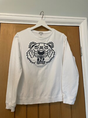 Kenzo Tiger Sweatshirt Kenzo Sequin Sweatshirt KENZO GIRLS WHITE