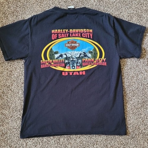 Harley Davidson T-Shirt Medium Motorcycle South Valley/Park City Utah - Picture 7 of 8