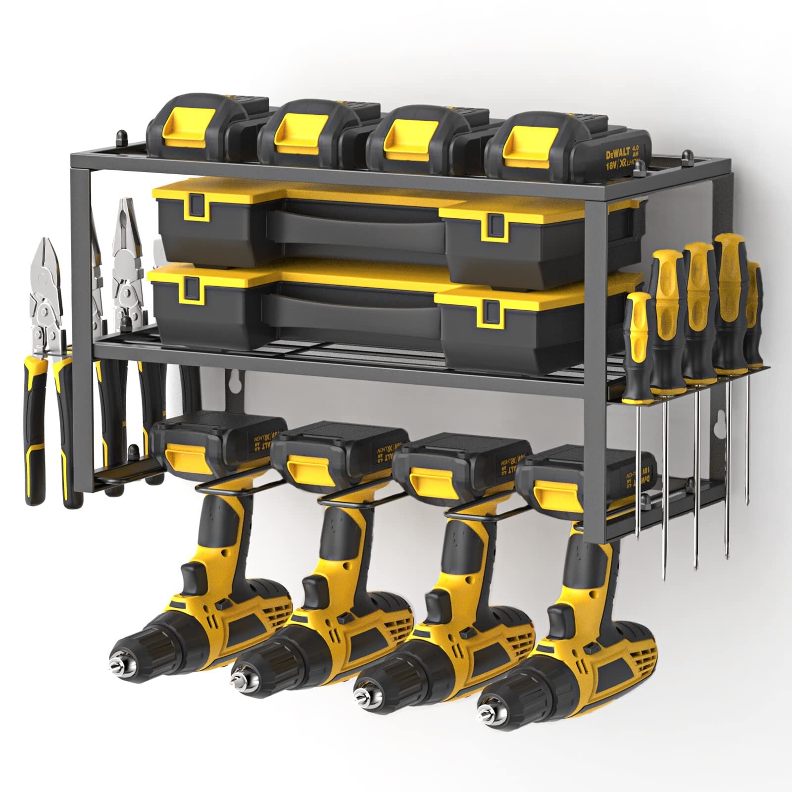 Spacecare Power Tool Organizer- Power Drill Tool Holder- Heavy Duty Tool Shel...