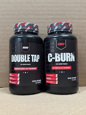 REDCON1 Silencer Double Tap C-Burn Fat Burner Stack 30 SERV Free Ship 2027 EXP