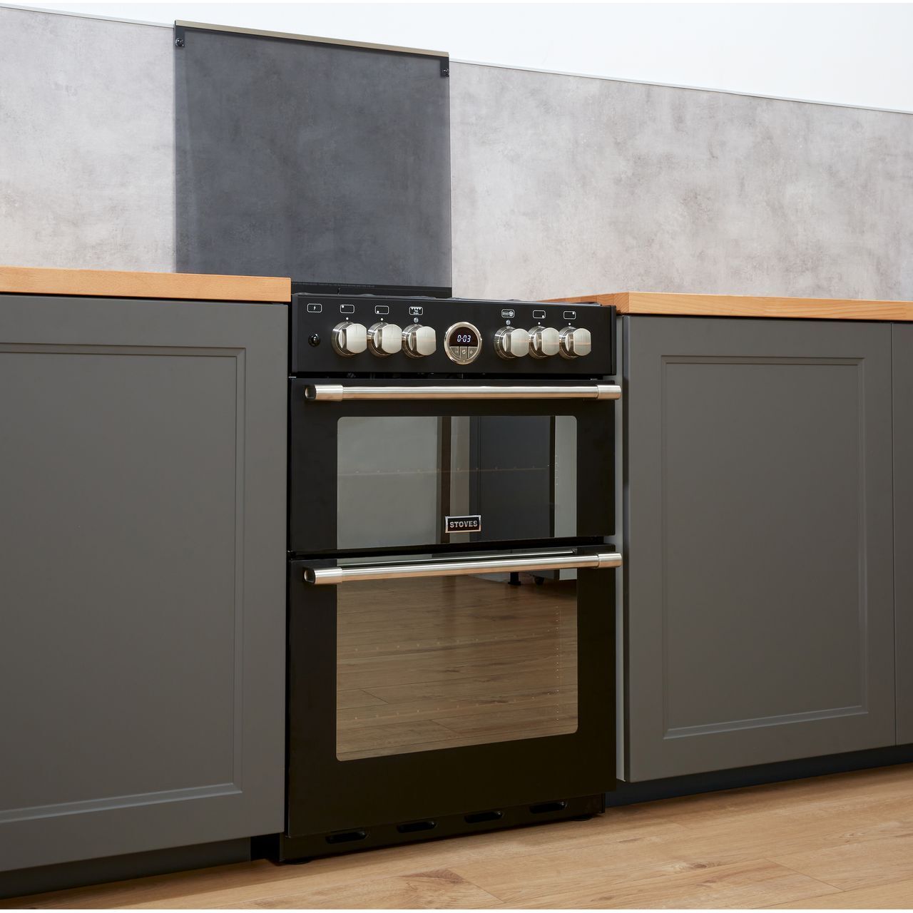 Stoves STERLING600DF Free Standing Dual Fuel Cooker with Gas Hob 60cm