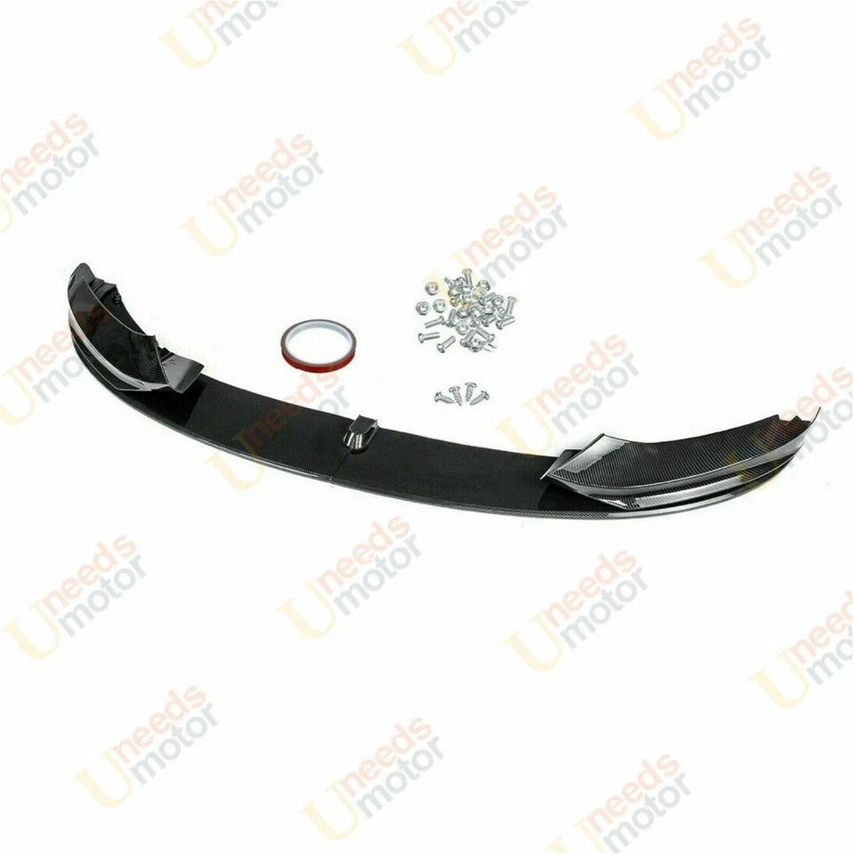 Se adapta a BMW 14-20 F32 F33 F36 4 Series M Sport Spoiler de labio frontal con estampado de fibra de carbono Foto 4 de 4