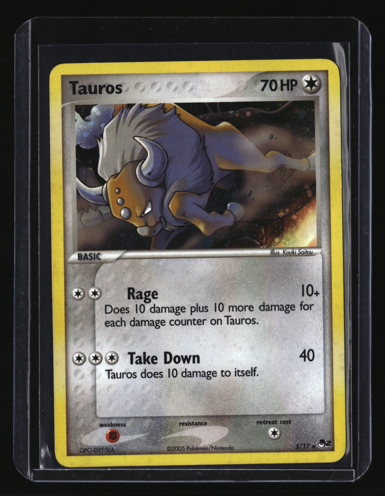 Pokemon TAUROS 5/17 (Holo Rare) POP Series 2 - NM/Near Mint