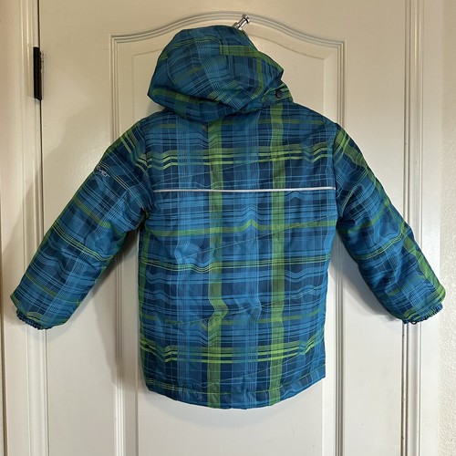Obermeyer Aspen Colorado Ski Jacket Boys Blue Green I Grow Size 5 - Picture 5 of 9