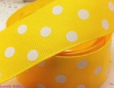 3 METRES YELLOW IN THE NIGHT GARDEN RIBBON 25MM 1/"