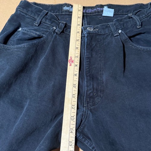 Levis Silvertab Baggy Fit Jeans Mens 34x32 Black Denim Skate Grunge 90s - Picture 9 of 9