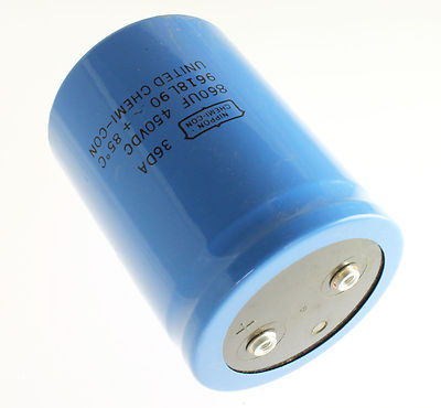1x 860uF 450V Large Can Electrolytic Aluminum Capacitor DC 450VDC 85C 860mfd