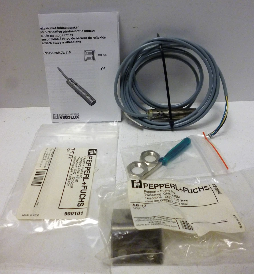 Pepperl GLV12-6/36/40B/115 Retro Reflective Photoelectric Sensor - Image 2 of 4