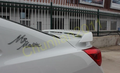 Unpainted Double Layer Spoiler Wing For 2011-2023 Chevy Chevrolet Malibu Sedan - Picture 6 of 8
