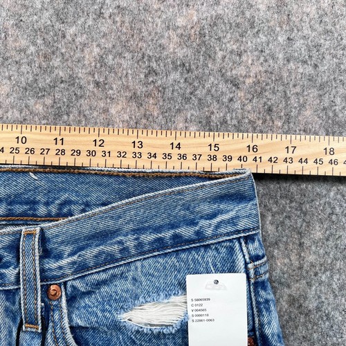 Levi's Wedgie Jeans Womens Size 30x28 Blue High Rise Tapered Leg Premium NEW - Bild 14 von 16