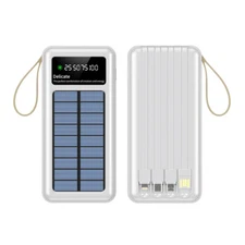 20000Super Power Bank with Built-in Cable Fast Charging Power Bank for CellPhone