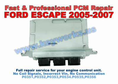 2005-2007 Ford Escape FAST Engine Computer MISFIRE REPAIR SERVICE. ECU PCM ECM