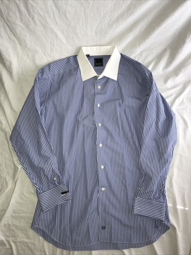 David Donahue Mens Blue Long Sleeve 