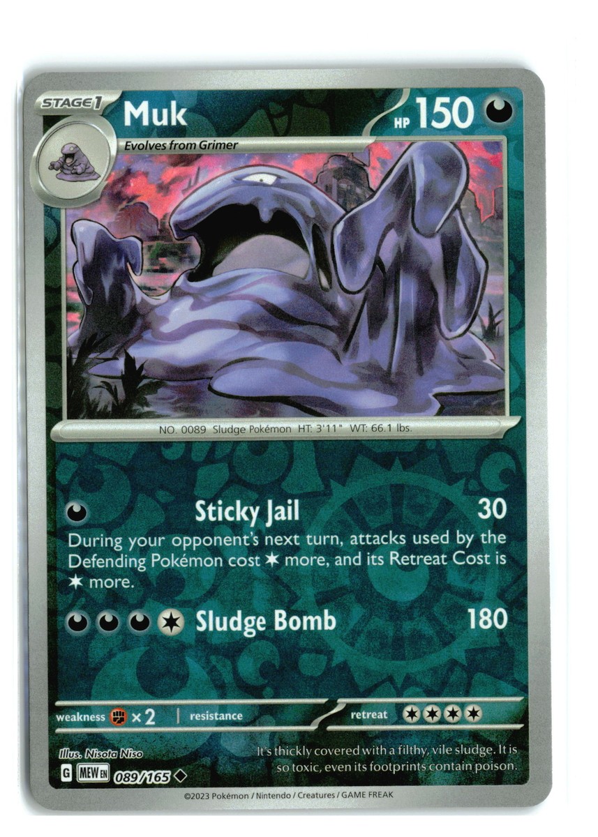 Muk #089/165 SV Scarlet & Violet 151 Uncommon Reverse Holo Pokemon