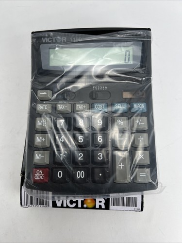 Victor Technology 1190 Finance Portable Calculator, Lcd, 12 Digit, Open Box New - Picture 3 of 4