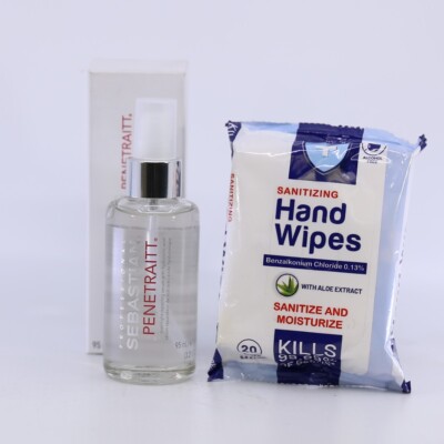 Sebastian Penetraitt Overnight Repairing Serum 3.2 oz with sanitizing wipes
