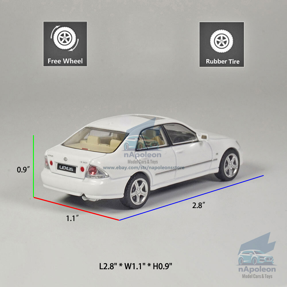 1:64 Lexus IS300 Model Car Alloy Diecast Toy Vehicle Collection