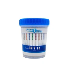 Prime Screen Urine Drug Test Compact Cup 16 Panel Kit (AMP,BAR,BUP,BZO,COC,mA...