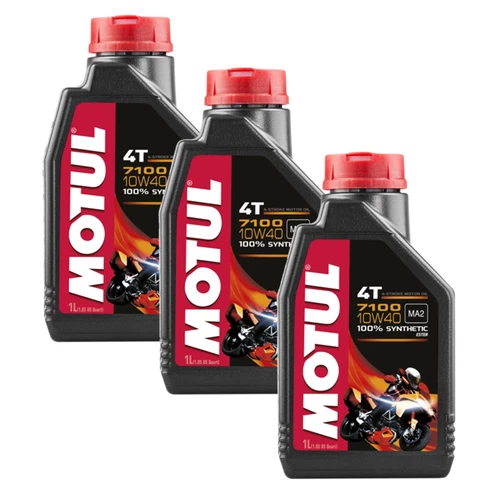 Motul 7100 4T 10W-40 Motorcycle Engine Oil Fully Synthetic - 3 Litre