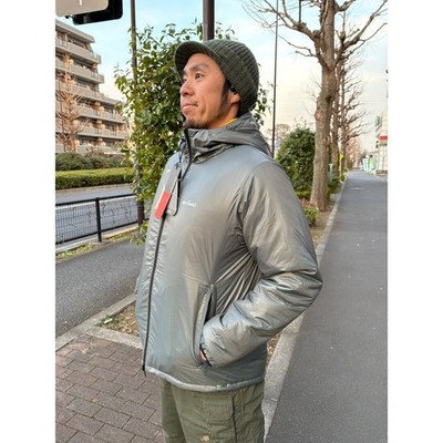 Men's M Gray Wildthings Reversible Belay Jacket WT24120SK YEL×CGY Used 2NDG-0
